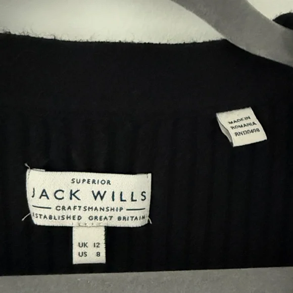 Jack Wills Black Ribbed Knit Cardigan - Picture 3 of 3